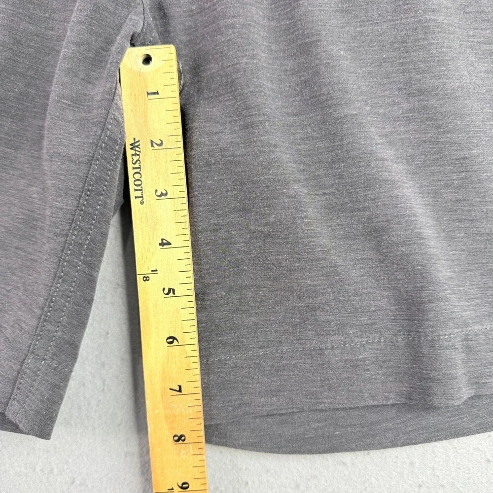 Faherty All Day Shorts Mens Size 30 Gray Flat Front Drawstring Boardshort
